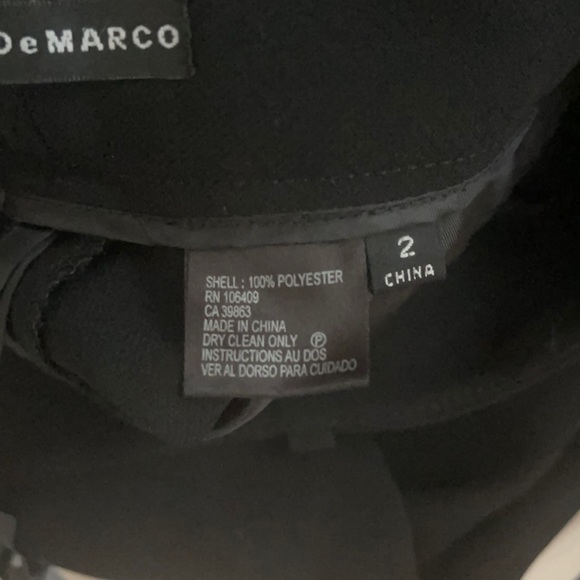 ISABELLA DEMARCO | Straight Leg Black Dress Pants - Picture 8 of 9